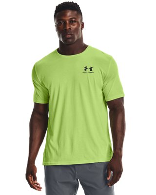 Men's UA Sportstyle Left Chest Short Sleeve Shirt, Green, pdpZoomDesktop image number 0
