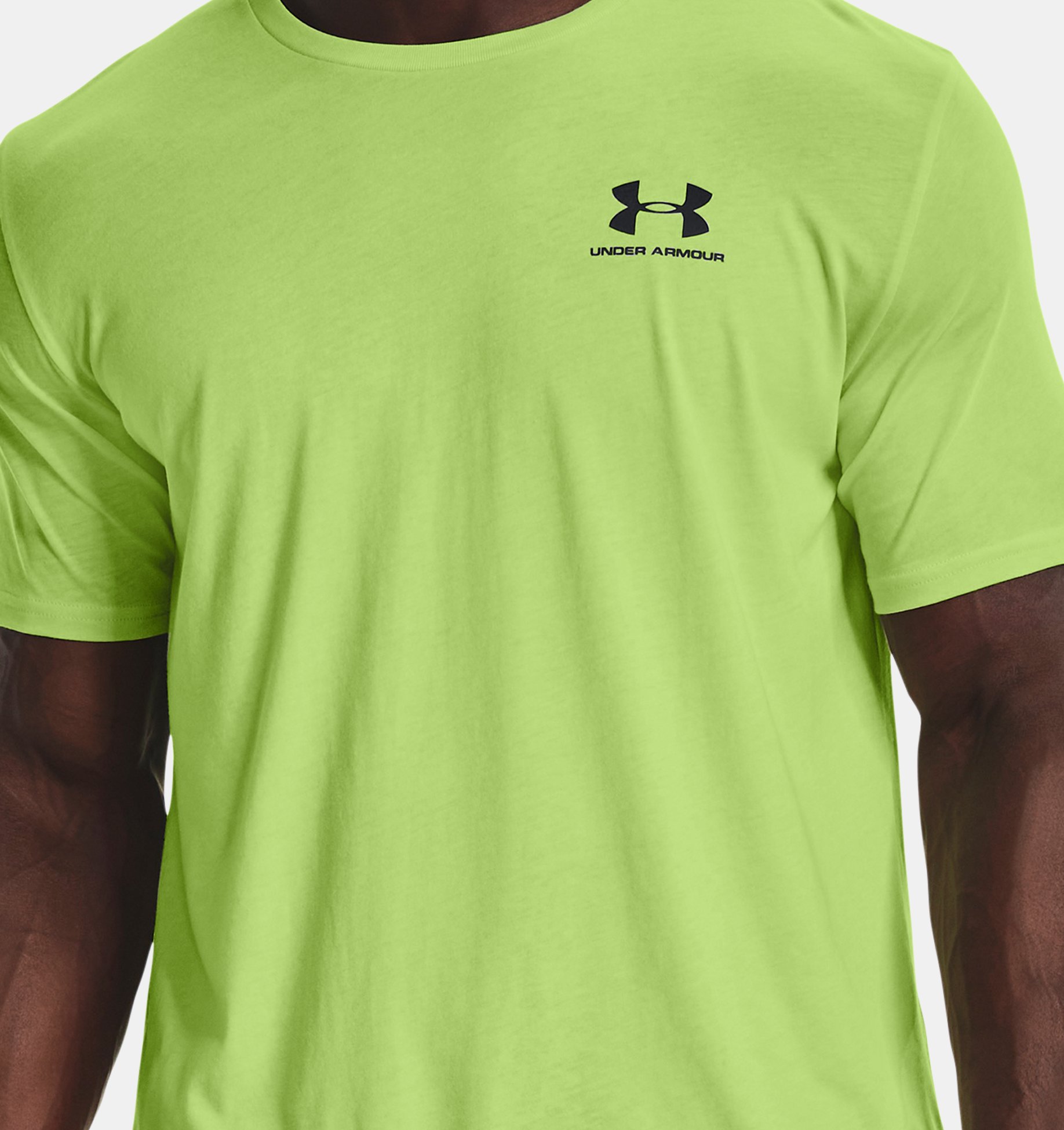 Men's UA Sportstyle Left Chest Short Sleeve Shirt, Green, pdpZoomDesktop image number 0