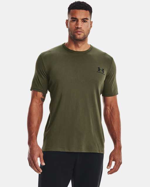 Herentop UA Left Chest Logo met korte mouwen Herentop UA Left Chest Logo met korte mouwen