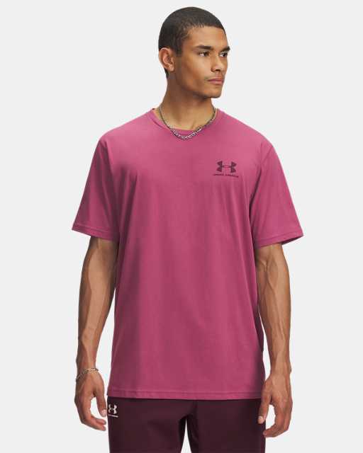 Haut à manches courtes avec logo sur le côté gauche UA pour homme Haut à manches courtes avec logo sur le côté gauche UA pour homme