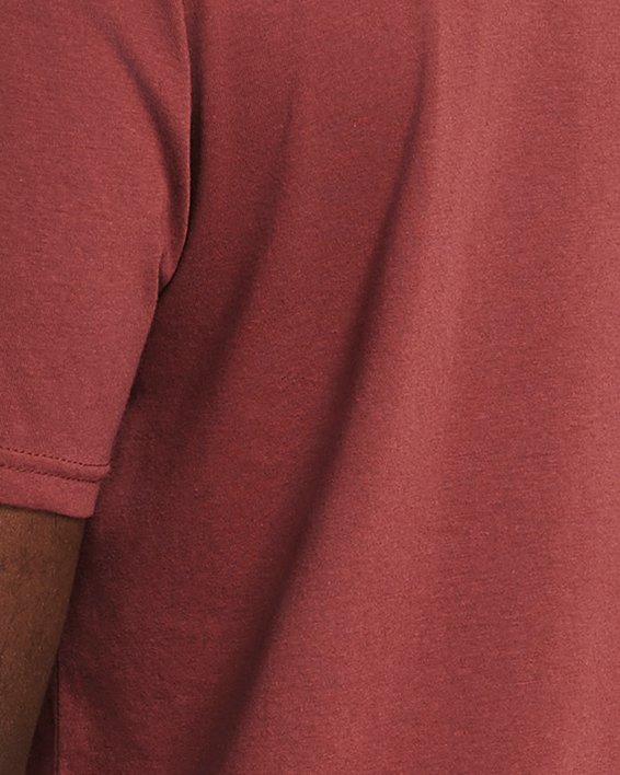 Men's UA Sportstyle Left Chest Short Sleeve Shirt, Red, pdpMainDesktop image number 1