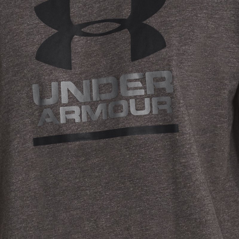 Camiseta de manga corta Under Armour GL Foundation para hombre Charcoal Medium Heather / Graphite / Negro 3XL