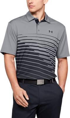 grey under armour polo shirt