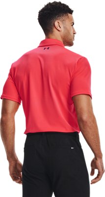 under armour red polo