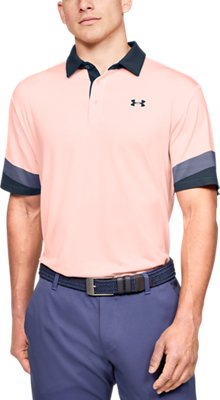 pink under armour polo