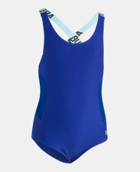 Girls' UA Racer 1-Piece 3 Colors Available $40