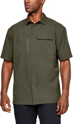 under armour short sleeve button up