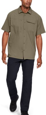 under armour short sleeve button up