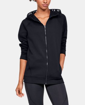 New Arrival Women's UA Cozy Oversized Full Zip Hoodie 2 Colors Available $120