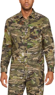 under armour camo button up shirt