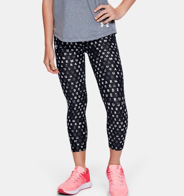 Under Armour Girls HeatGear Armour Printed Leggings
