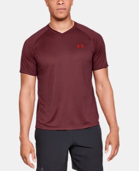 New Arrival Men's UA Tech™ V-Neck Short Sleeve FREE U.S. SHIPPING 1 Color Available $25