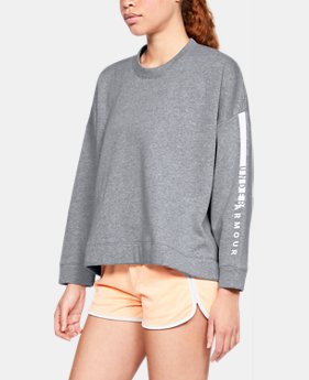New Arrival Women's UA Rival Fleece OS Crew 1 Color Available $45