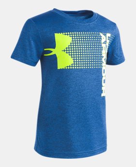 New Arrival Boys' Pre-School UA New Hybrid Big Logo T-Shirt LIMITED TIME: FREE U.S. SHIPPING 2 Colors Available $22