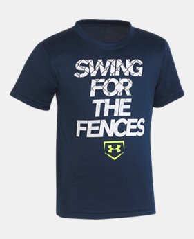 New Arrival Boys' Pre-School UA Swing For The Fences T-Shirt 1 Color $18