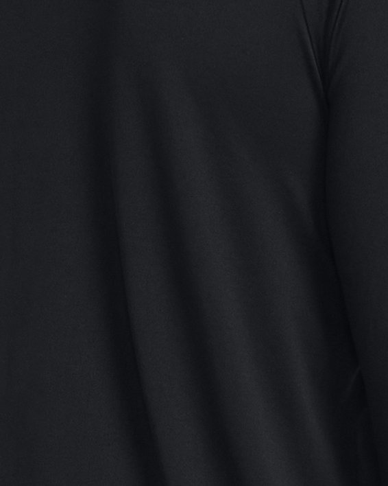 Męska koszulka z długim rękawem i zapięciem na zamek do połowy długości UA Tech™, Black, pdpMainDesktop image number 1