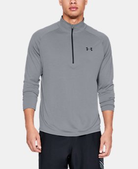 New Arrival Men's UA Tech™ ½ Zip Long Sleeve FREE U.S. SHIPPING 1 Color Available $40
