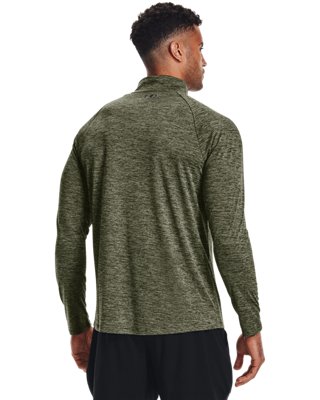 Men's UA Tech™ ½ Zip Long Sleeve, Green, pdpMainDesktop image number 1
