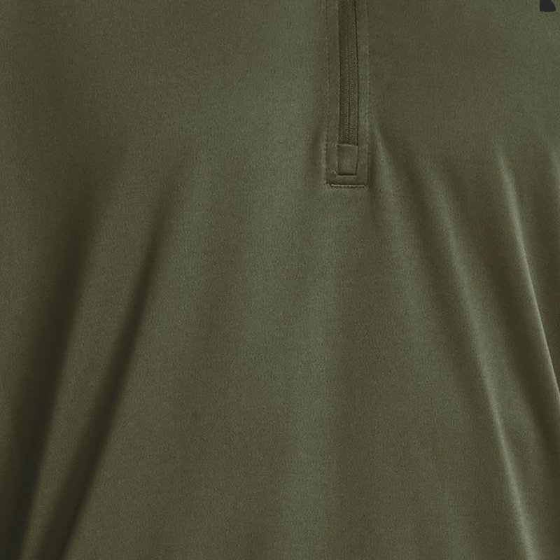 Camiseta de manga larga Under Armour Tech™ ½ Zip para hombre Marine OD Verde / Negro 3XL
