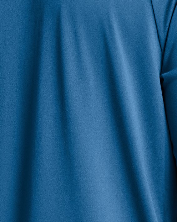 Męska koszulka z długim rękawem i zapięciem na zamek do połowy długości UA Tech™, Blue, pdpMainDesktop image number 1