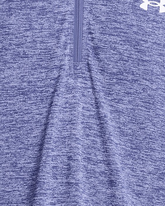 Men's UA Tech™ ½ Zip Long Sleeve in Purple image number 0