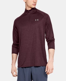 Men's UA Tech™ ½ Zip Long Sleeve 2 Colors Available $40