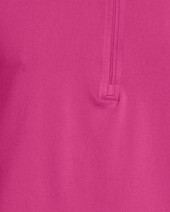 Herenshirt UA Tech™ met korte rits en lange mouwen, Pink, pdpMainDesktop image number 0