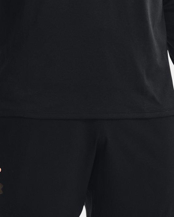เสื้อแขนยาว UA Tech™ สำหรับผู้ชาย in Black image number 2