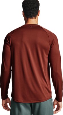 red long sleeve under armour shirt