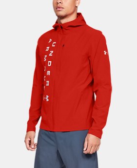 New Arrival Men's UA Outrun The Storm Reflective Jacket 1 Color Available $110