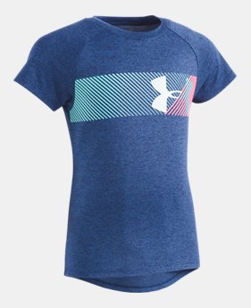 New Arrival Girls' Toddler UA Split Logo T-Shirt FREE U.S. SHIPPING 1 Color Available $18
