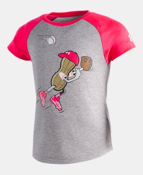 New Arrival Girls' Toddler UA Outfielder Peanut T-Shirt 1 Color Available $20
