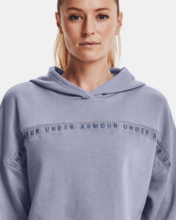 Under Armour Women's UA Taped Fleece Hoodie. 4