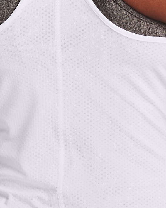 Camiseta sin mangas HeatGear® Armour para mujer, White, pdpMainDesktop image number 1