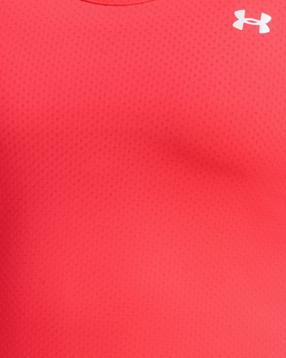 Damen HeatGear® Armour Racer Tanktop, Red, pdpMainDesktop image number 1