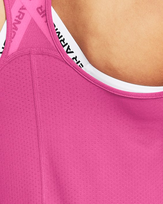 Damska sportowa koszulka bez rękawów HeatGear® Armour Racer, Pink, pdpMainDesktop image number 1