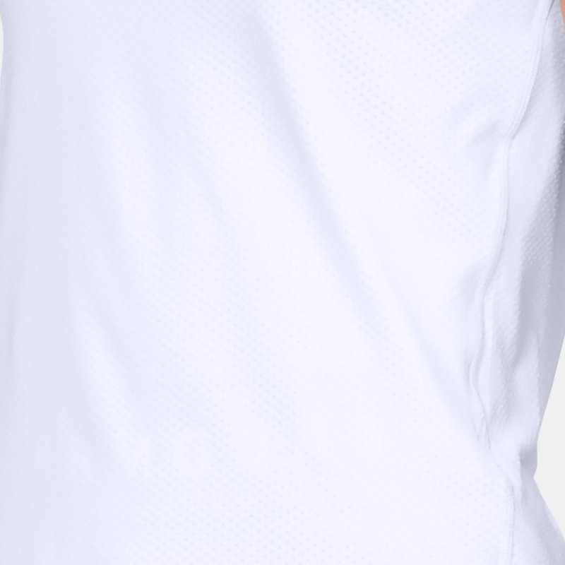 Under Armour Tee-shirt à manches courtes HeatGear® Armour pour femme Blanc / Metallique Argent XL
