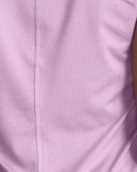 Women's HeatGear® Armour Short Sleeve in Purple image number 1