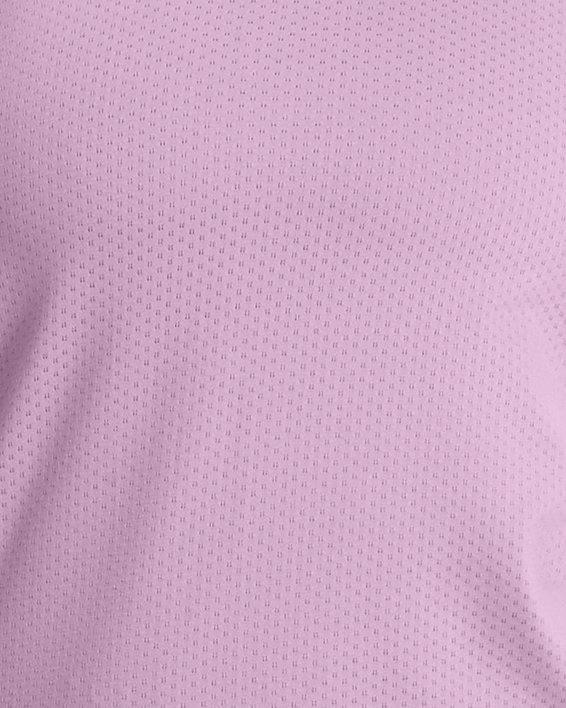 เสื้อแขนสั้น HeatGear® Armour สำหรับผู้หญิง in Purple image number 0