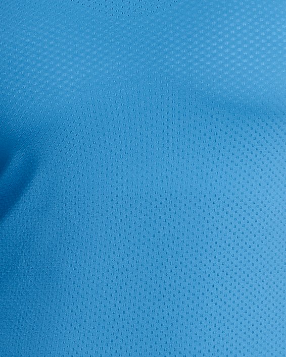 Women's HeatGear® Armour Short Sleeve in Blue image number 0
