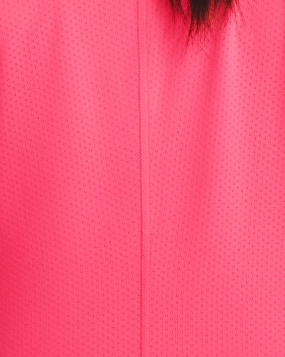 女士HeatGear® Armour短袖T恤 in Pink image number 1