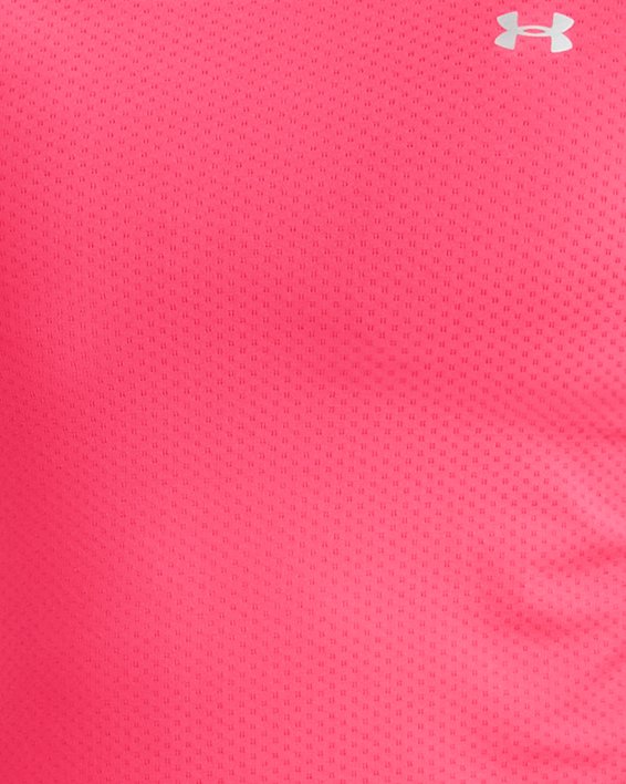 女士HeatGear® Armour短袖T恤 in Pink image number 0