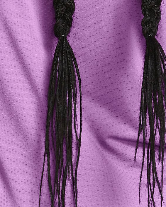 Women's HeatGear® Armour Long Sleeve in Purple image number 1