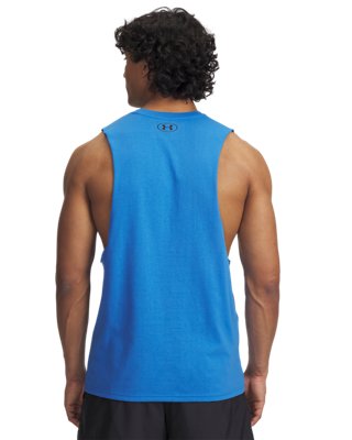 UA Left Chest Cut-Off, Blue, pdpMainDesktop image number 1