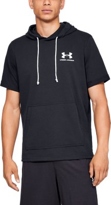 men's ua sportstyle terry short sleeve hoodie