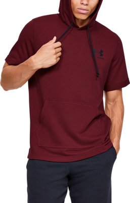 ua sportstyle short sleeve hoodie