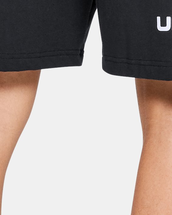 Men's UA Sportstyle Cotton Graphic Shorts in Black image number 1