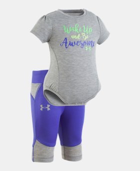 Girls' Newborn UA Wake Up And Be Awesome Set 1 Color $35