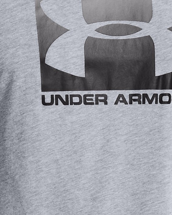 T-shirt a manica corta UA Boxed Sportstyle da uomo, Gray, pdpMainDesktop image number 0