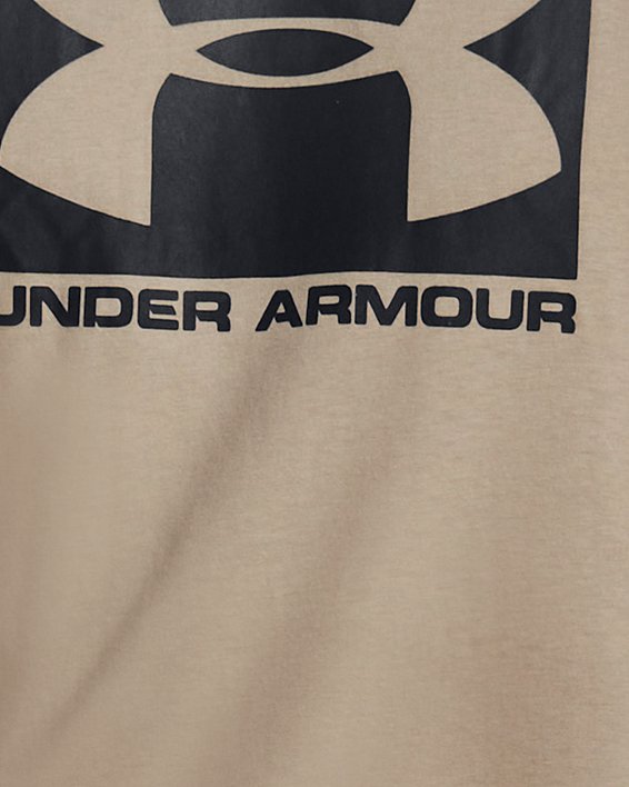 Men's UA Boxed Short Sleeve T-Shirt in Brown image number 0